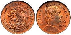 5 Centavo United Mexican States (1867 - )  