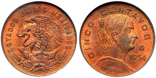 5 Centavo United Mexican States (1867 - )  