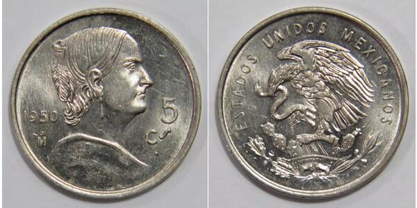 5 Centavo United Mexican States (1867 - )  