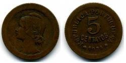5 Centavo First Portuguese Republic (1910 - 1926) 青铜 