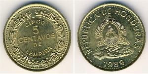 5 Centavo Honduras 黃銅 