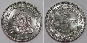 5 Centavo Honduras 黃銅 