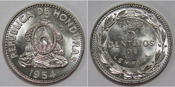 5 Centavo Honduras 黃銅 