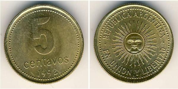 5 Centavo 阿根廷 黃銅 