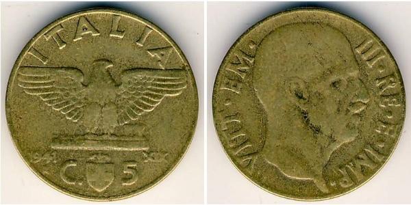 5 Centesimo Kingdom of Italy (1861-1946) Alluminio/Bronzo 