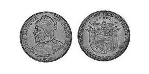 5 Centesimo Panama Argent Vasco Núñez de Balboa (1475 – 1519)