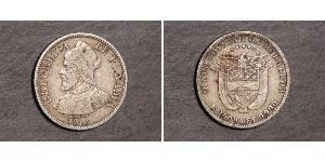 5 Centesimo Panamá Argento Vasco Núñez de Balboa (1475 – 1519)