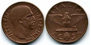 5 Centesimo Kingdom of Italy (1861-1946) Bronze/Aluminium 