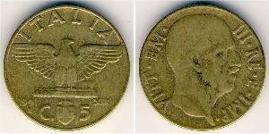 5 Centesimo Kingdom of Italy (1861-1946) Bronze/Aluminium 