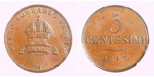 5 Centesimo Italy Copper 