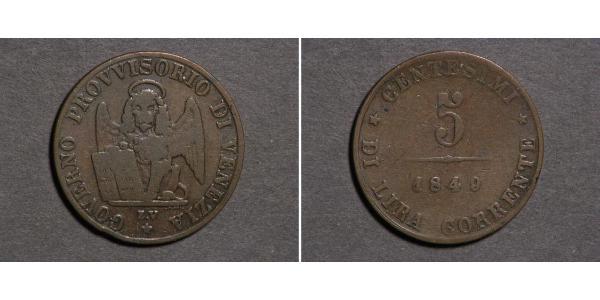 5 Centesimo Italy Copper 