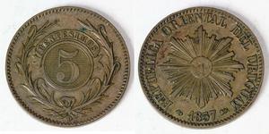 5 Centesimo Uruguay Copper 