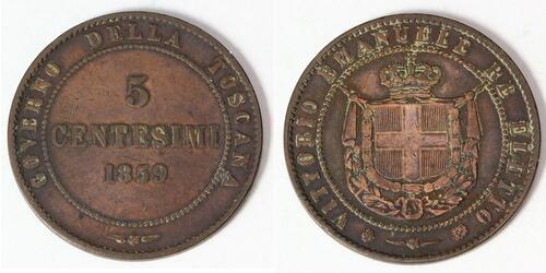 5 Centesimo  Copper 