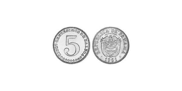 5 Centesimo Republic of Panama Copper/Nickel 