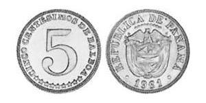 5 Centesimo Panama Cuivre/Nickel 