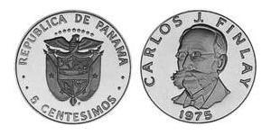 5 Centesimo Panama Cuivre/Nickel Carlos Finlay(1833 – 1915)