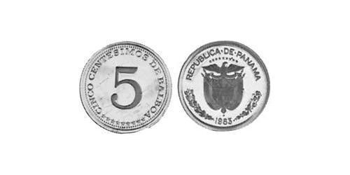 5 Centesimo Panama Cuivre/Nickel 