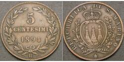 5 Centesimo San Marino Kupfer 