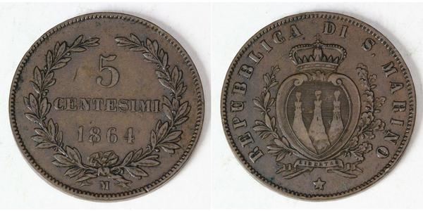 5 Centesimo San Marino Kupfer 