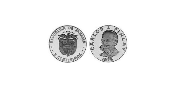 5 Centesimo Panama Kupfer/Nickel Carlos Juan Finlay(1833 – 1915)