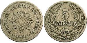 5 Centesimo Uruguay Kupfer/Nickel 