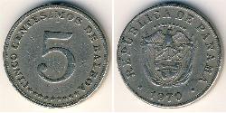5 Centesimo Panamá Níquel/Cobre 