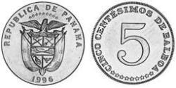 5 Centesimo Panamá Níquel/Cobre 