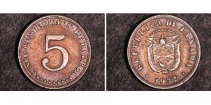 5 Centesimo Panamá Níquel/Cobre 