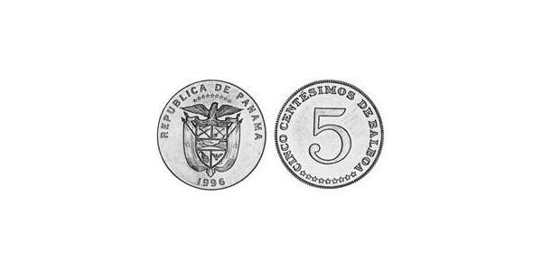 5 Centesimo Panamá Níquel/Cobre 
