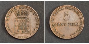 5 Centesimo Italy Silver 