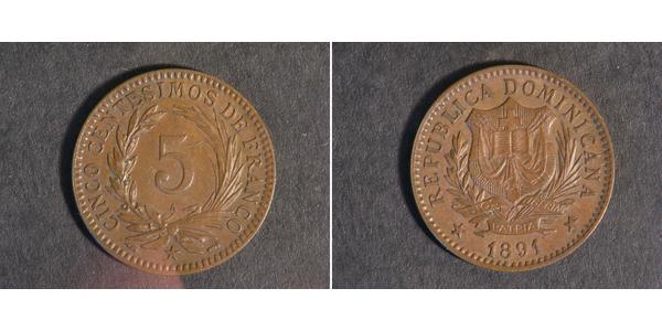 5 Centesimo Dominican Republic  