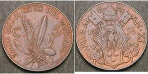 5 Centesimo Vatican (1926-)  