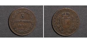 5 Centesimo San Marino 銅 