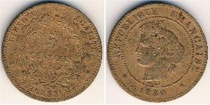 5 Centime French Third Republic (1870-1940)  Bronze 