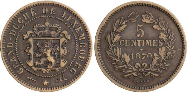 5 Centime Luxembourg Bronze/Copper 