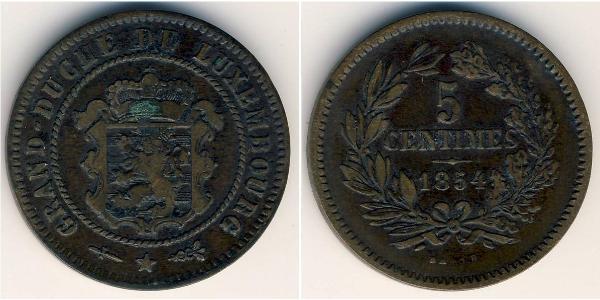 5 Centime Luxemburg Bronze/Kupfer 