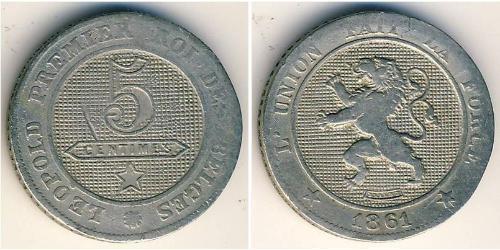 5 Centime Belgique Cuivre/Nickel 