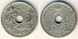 5 Centime Belgien Messing/Nickel 