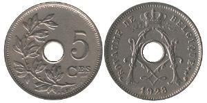 5 Centime Bélgica Níquel/Cobre 