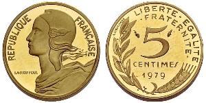 5 Centime Quinta Repubblica francese (1958 - ) Oro 