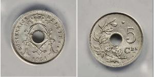 5 Centime Belgio Ottone/Nichel 