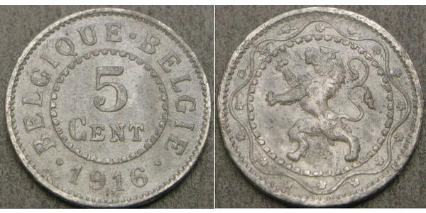 5 Centime Belgio Zinco 