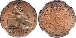 5 Centime Belgio  