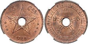 5 Centime Congo belge (1908 - 1960)  