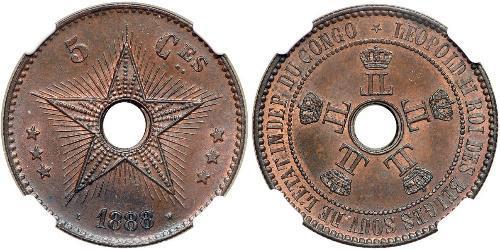 5 Centime Congo belge (1908 - 1960)  