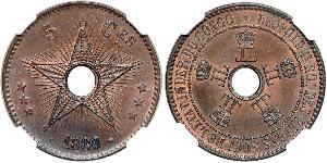 5 Centime 比屬剛果 (1908 - 1960)  