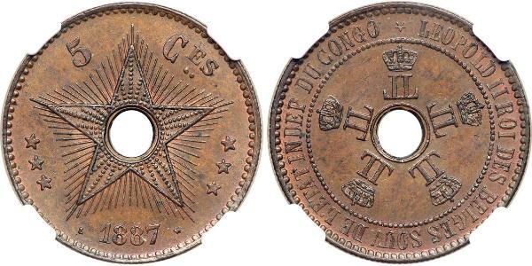 5 Centime 比屬剛果 (1908 - 1960)  