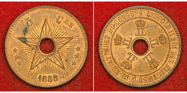 5 Centime 比屬剛果 (1908 - 1960)  