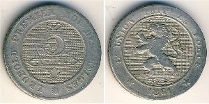 5 Centime 比利时 銅/镍 