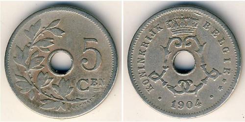5 Centime 比利时 銅/镍 